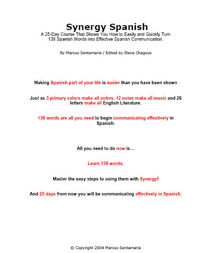 Synergy Spanish